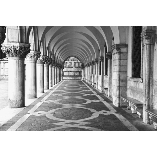 Italy, Venice Columns at Doges Palace